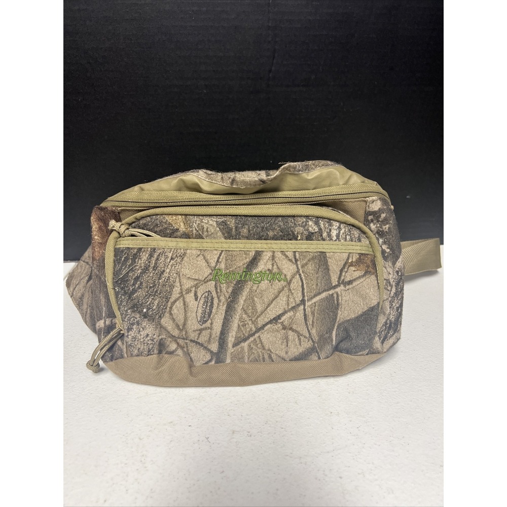 Remington Realtree Camo Hunting Fanny Pack Adjustable‎ Waist Belt Zipper Pouch